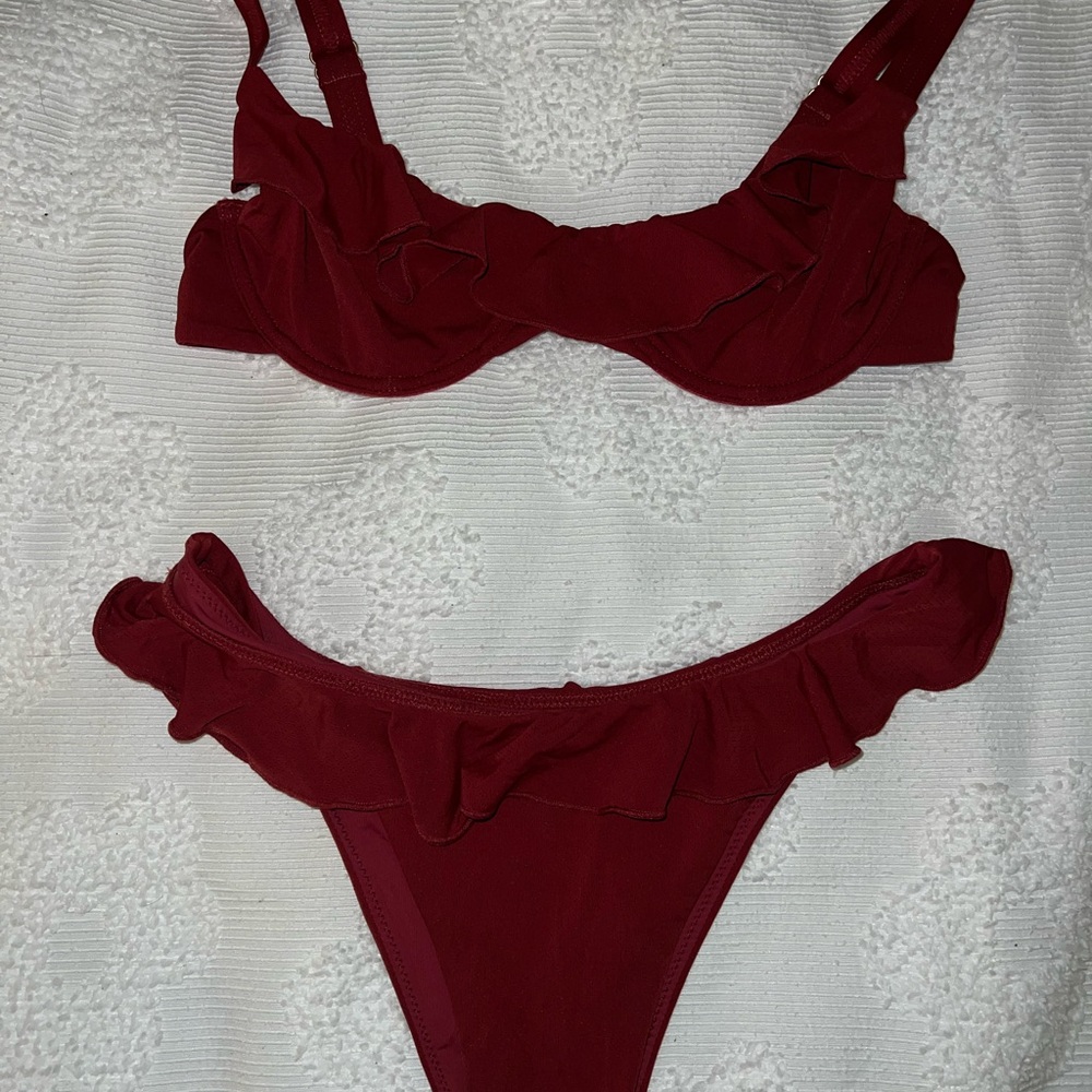 Blackbough Red Bikini Set